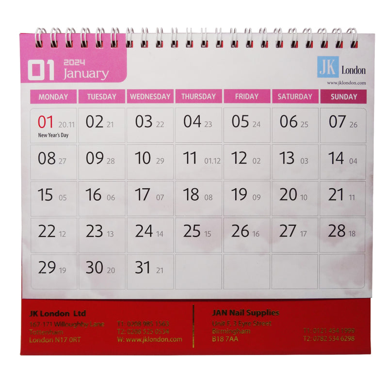 JK London 2024 Calendar