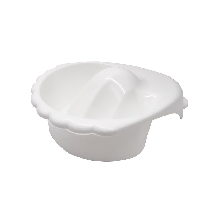 Manicure Bowl - White Colour (with Scallop Edge)