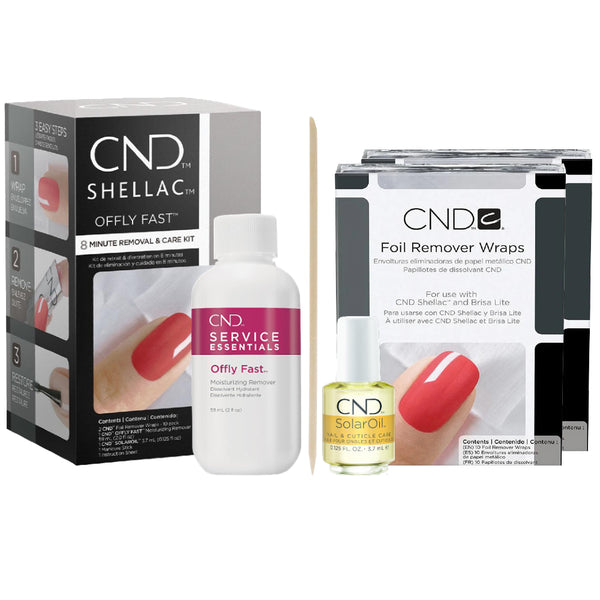 【CND Offly Fast & Shellac ネイルキット】 CND Shellac Offly Fast - 8 Minute Removal & Care Kit – JK London