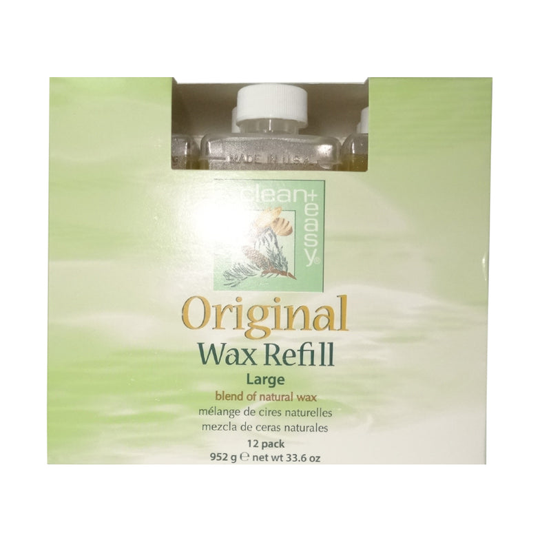 Clean+Easy Large Roll-on Wax Refill - 12pk