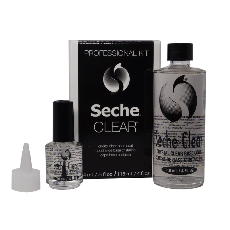 Seche Clear Base Professional Kit 4oz refill & 0.5 oz