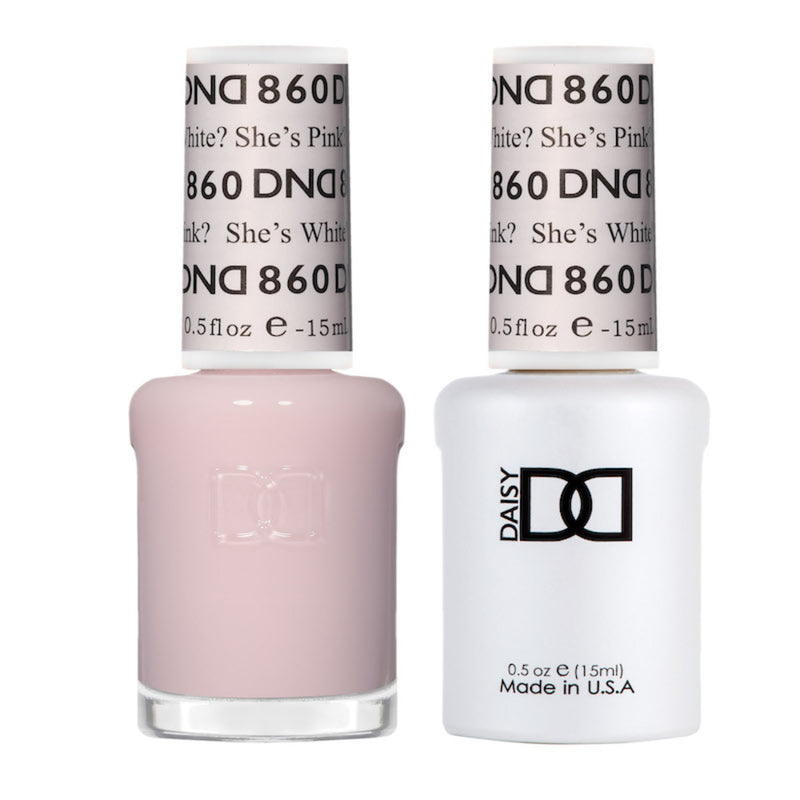 DND Gel Duo - She's White? She's Pink? (860)