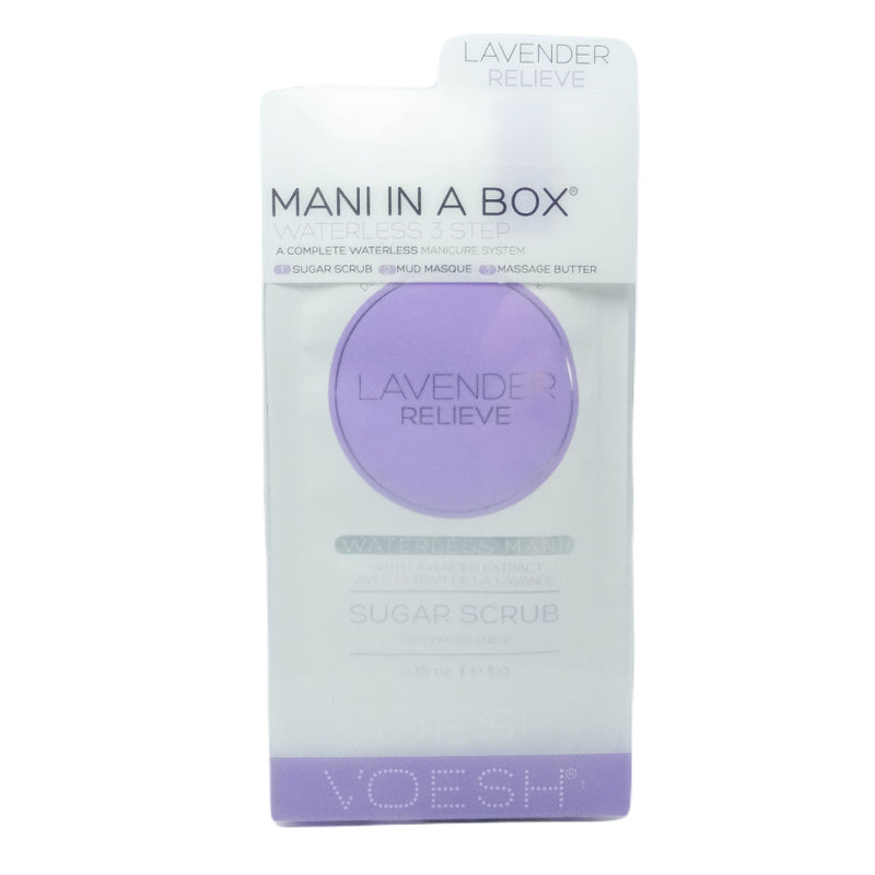 Voesh Mani In A Box Waterless 3 Step - Lavender Relieve