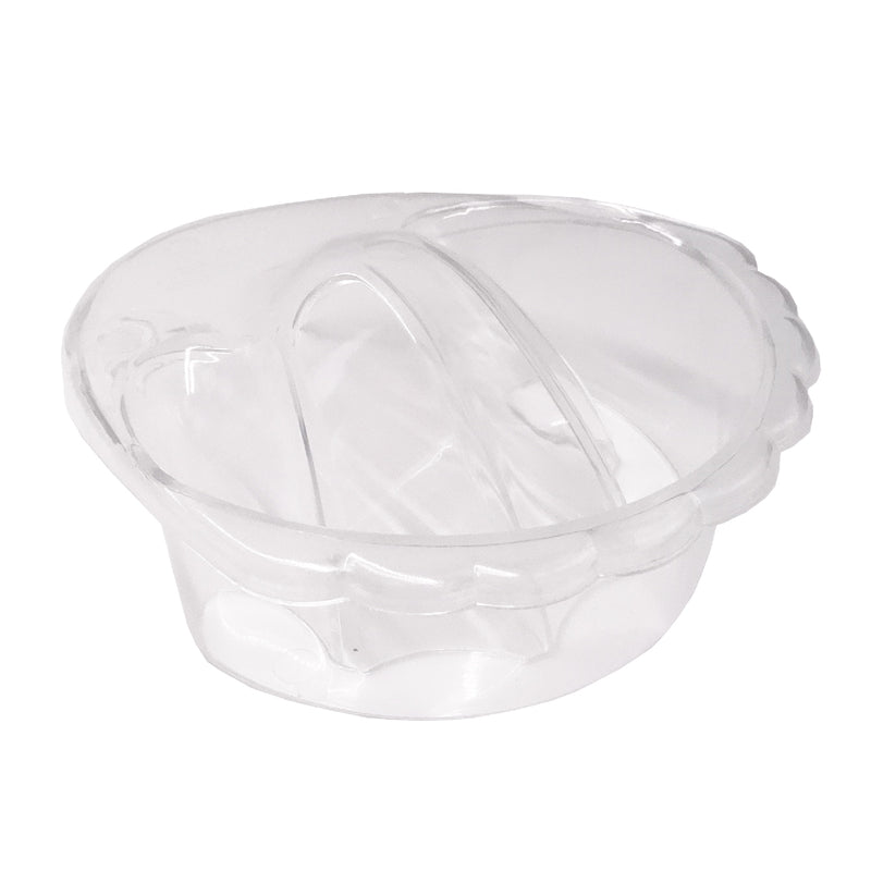Manicure Bowl - Clear Colour (with Scallop Edge)
