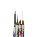 Nail Art Brush (4pcs) - Flowers Close Up