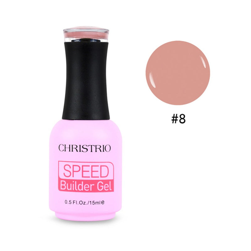 Christrio Speed Builder Gel 15ml - Nude 8