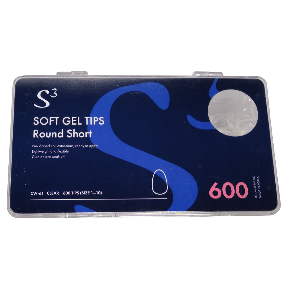 Round Gel Tips Soft Gel Tips - Round Short – JK London