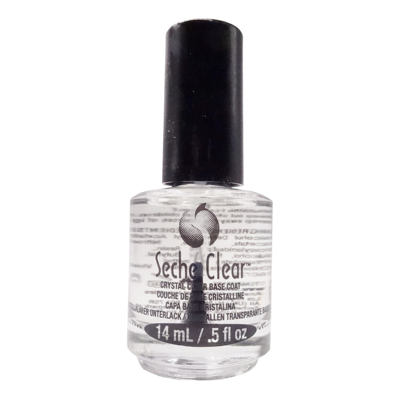 Seche Clear Crystal Clear Base Coat 16oz + 4 Bottles 0.5oz
