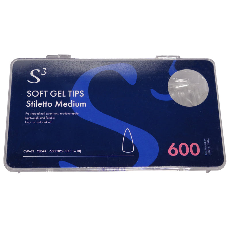 Soft Gel Tips - Stiletto Medium Box