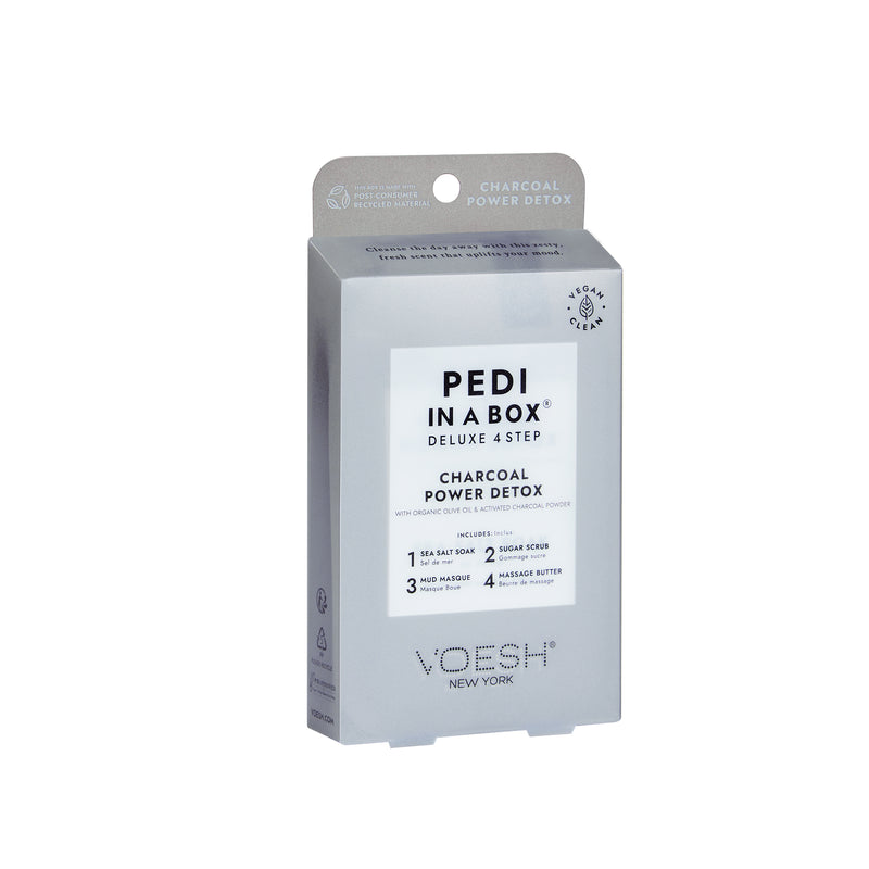 Voesh Pedi In A Box Deluxe 4 Step - Charcoal Power Detox