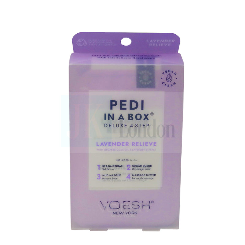 Voesh Pedi In A Box Deluxe 4 Step - Lavender Relieve