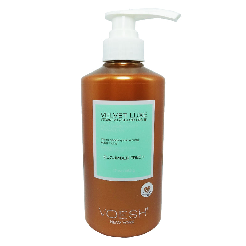 Voesh Velvet Luxe Hand & Body Lotion 17oz - Cucumber Fresh