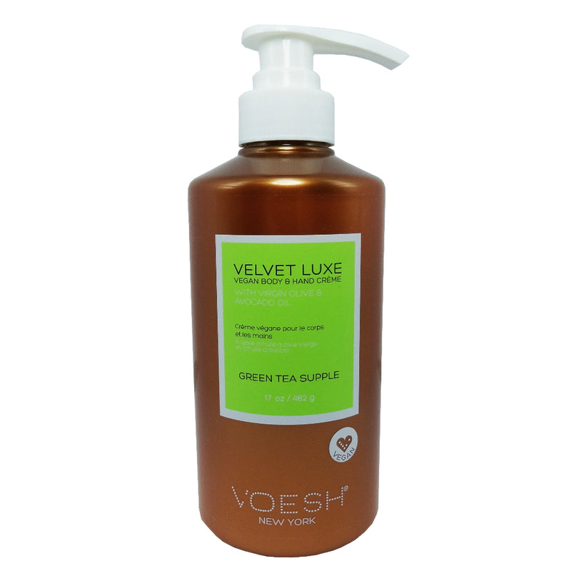 Voesh Velvet Luxe Hand & Body Lotion 17oz - Green Tea Supple