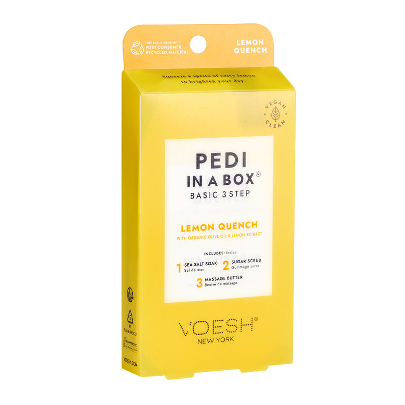 Voesh Pedi In A Box Basic 3 Step - Lemon Quench