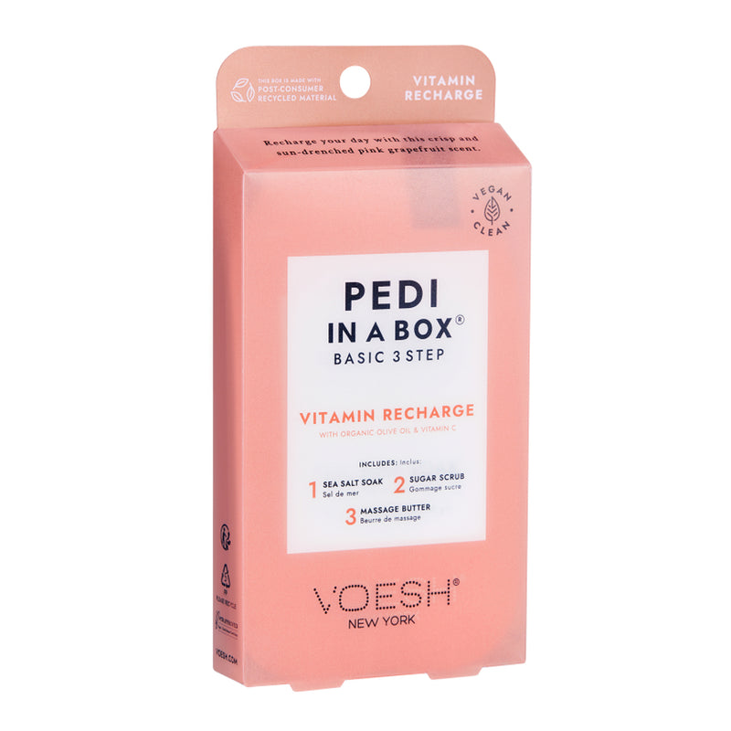 Voesh Pedi In A Box Basic 3 Step - Vitamin Recharge