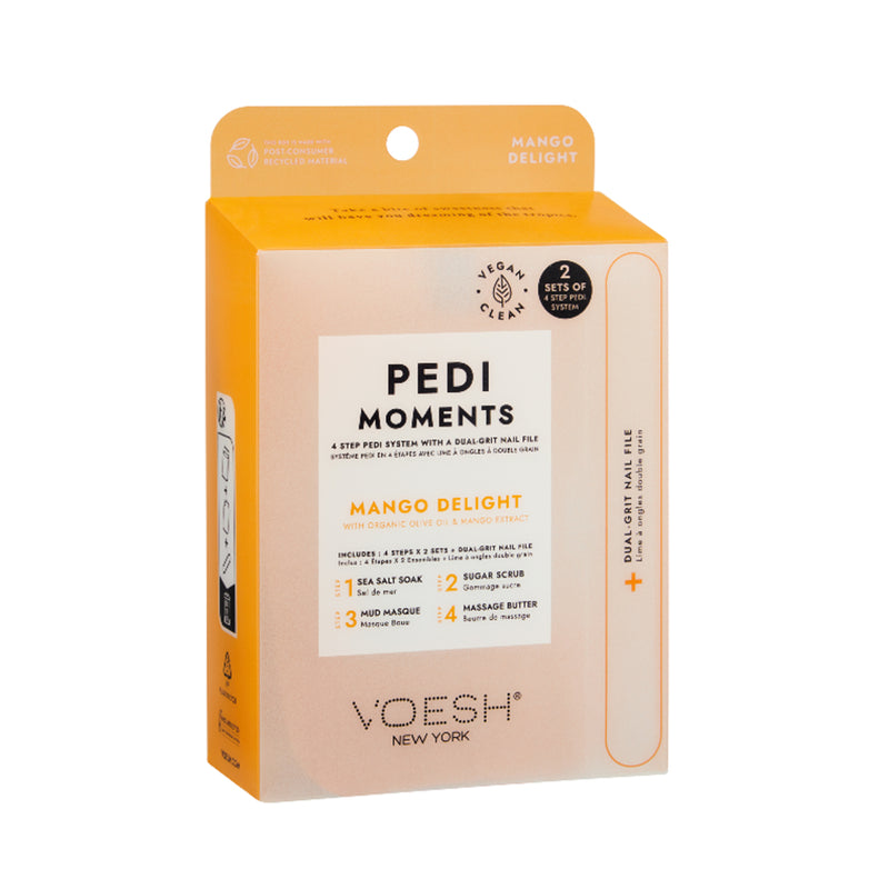 Voesh Pedi Moments - (Double Pedi & Nail File) Mango Delight