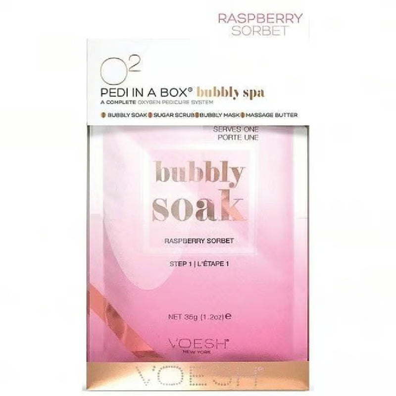 Voesh Pedi In A Box Bubbly Spa - Raspberry Sorbet