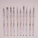 Nail Art Brushes - 10 Pack