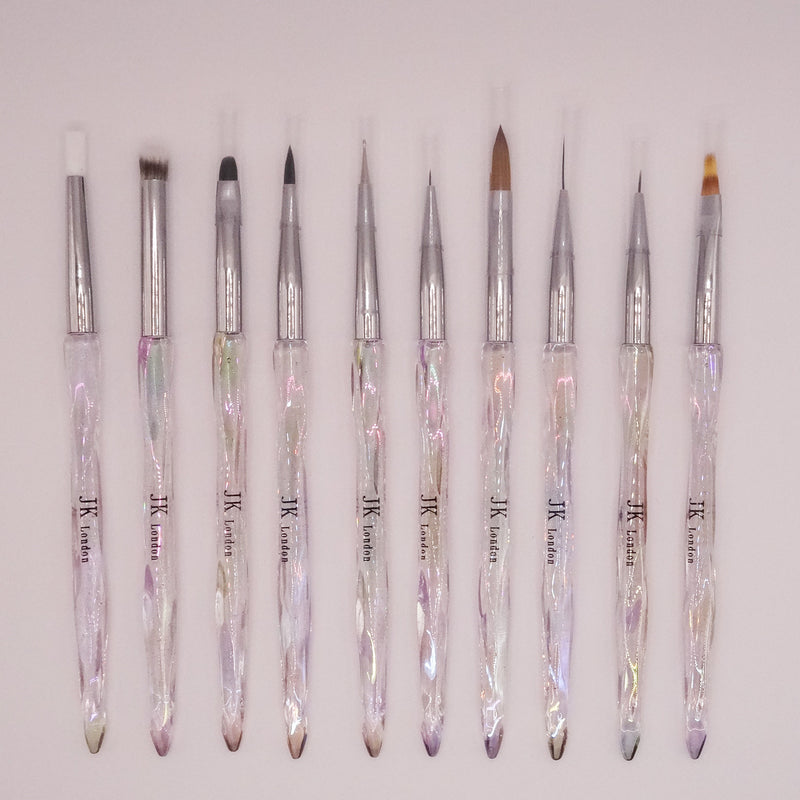 Nail Art Brushes - 10 Pack