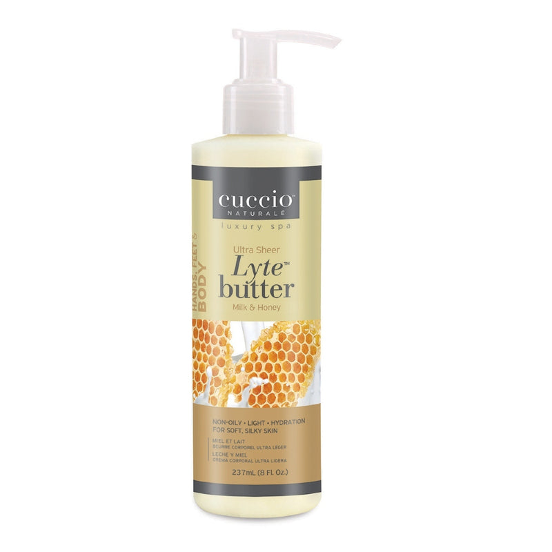 Cuccio Lyte Milk & Honey Ultra Sheer Butter Lotion 237ml