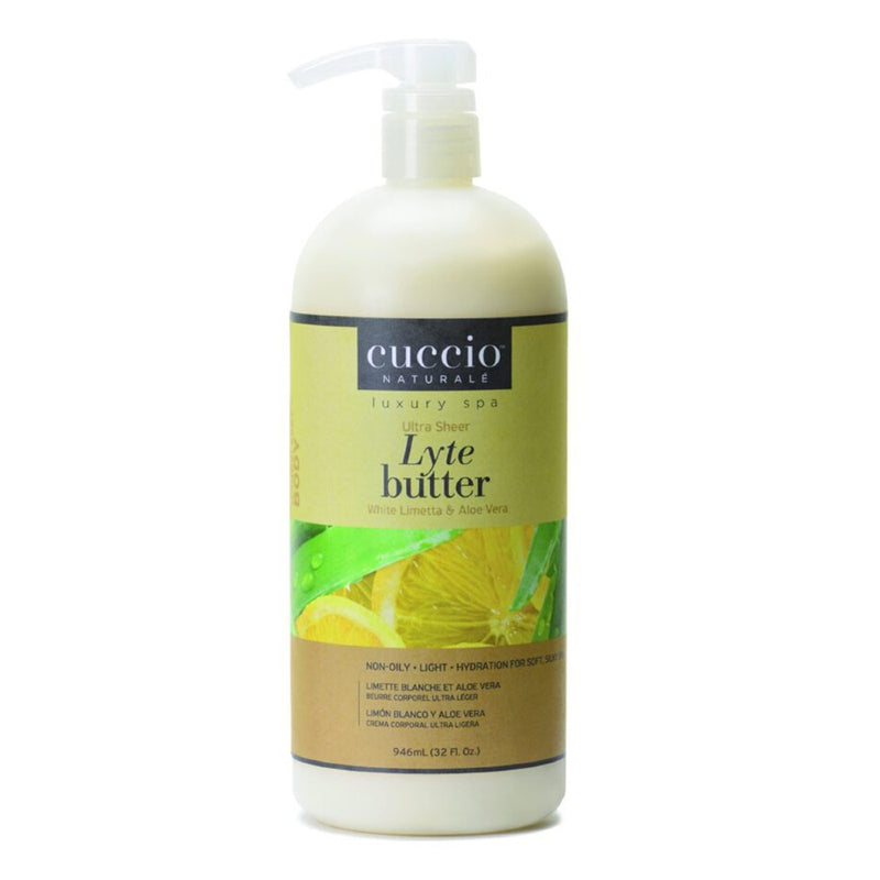 Cuccio White Limetta & Aloe Vera Ultra Sheer Butter Lotion 946ml