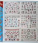 Christmas Nail Art Stickers red