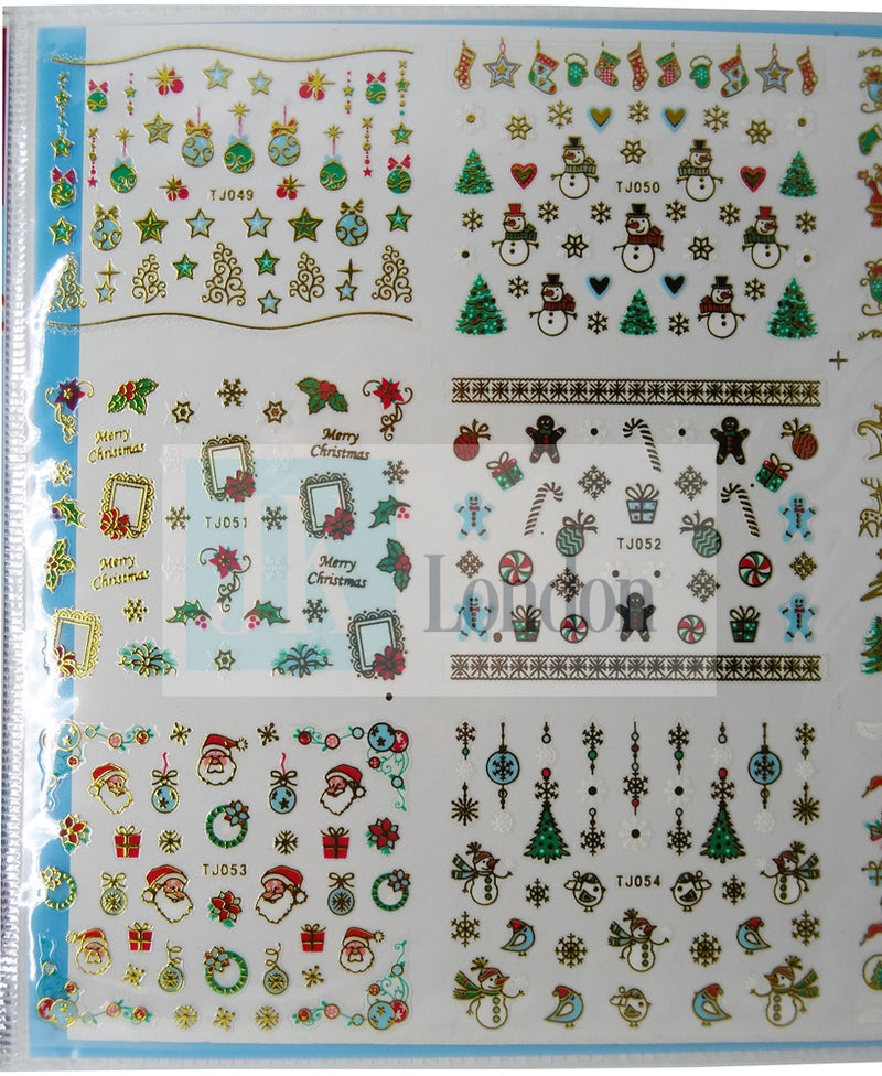 Christmas Nail Art Stickers