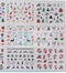 Christmas Nail Art Stickers multi coloured