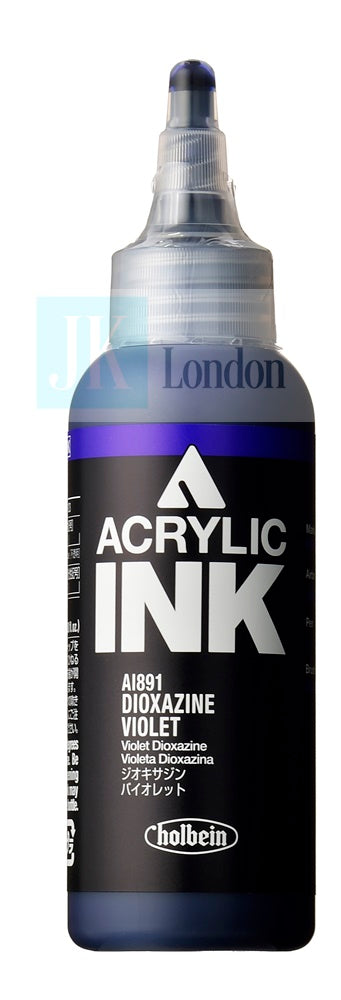 Holbein Acrylic Ink - Dioxazine Violet 100ml