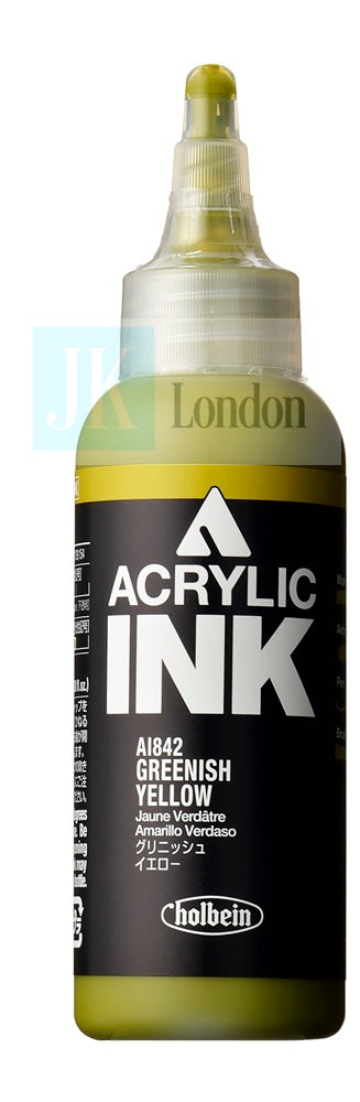 Holbein Acrylic Ink - Greenish Yellow 100ml