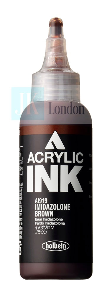 Holbein Acrylic Ink - Imidazolone Brown 100ml