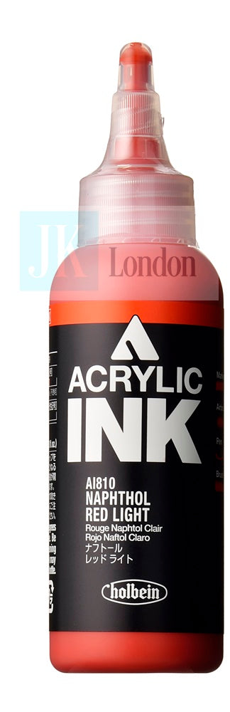 Holbein Acrylic Ink - Naphthol Red Light 100ml