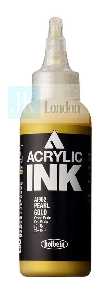 Holbein Acrylic Ink - Pearl Gold 100ml