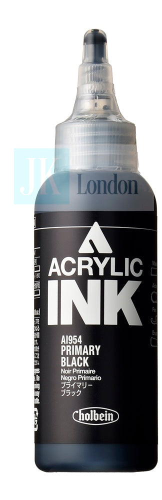Holbein Acrylic Ink - Primary Black 100ml