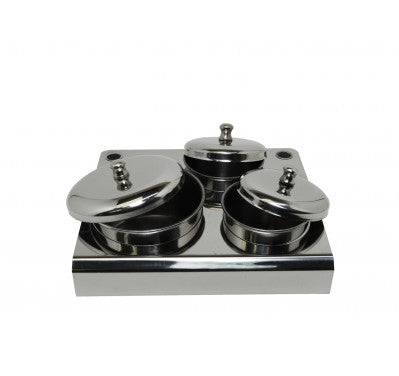 Powder & Liquid Holder Metal Set