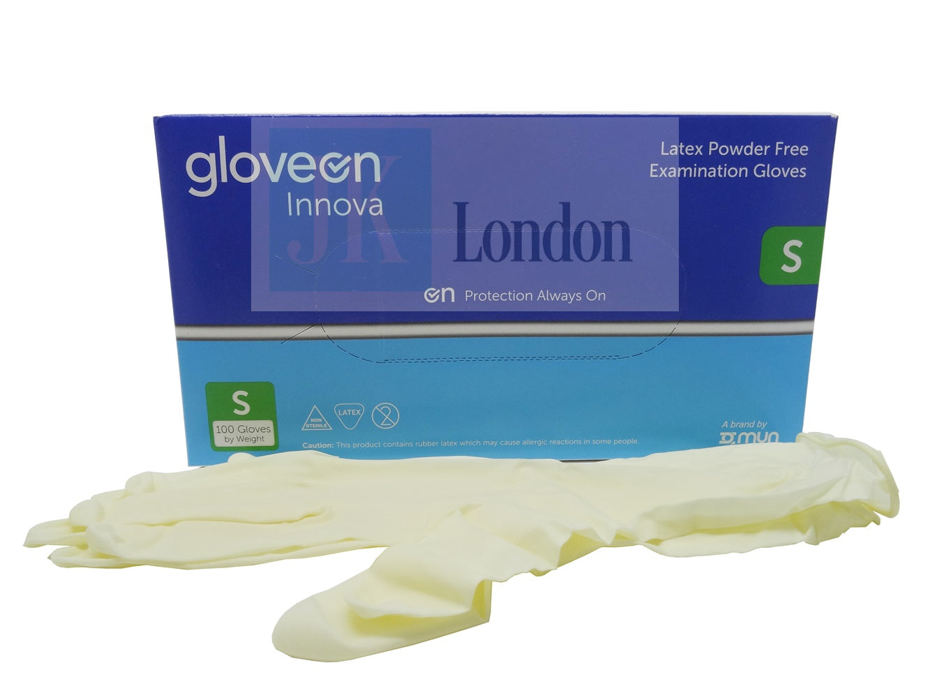 Gloveon Innova Latex Powder Free Gloves Small JK London